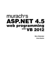 book Murach's ASP.NET 4.5 Web Programming with VB 2012, 5th edition