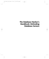 book The Database Hackers Handbook