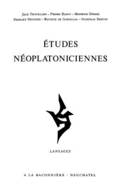 book Études Néoplatoniciennes