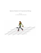 book Algebraic Statistics for Computational Biology