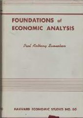 book Foundations of Economic Analysis