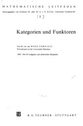 book Kategorien und Funktoren