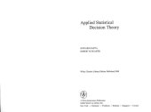 book Applied Statistical Decision Theory