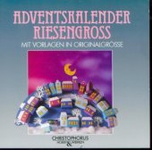 book Adventskalender Riesengross mit Vorlagebogen in Originalgrösse