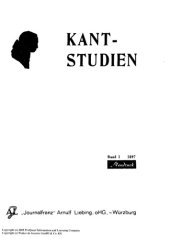 book Kant-Studien Philosophische Zeitschrift der Kant-Gesellschaft