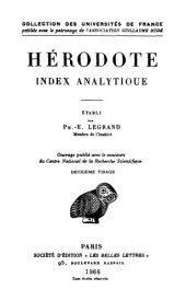 book Hérodote: Histoires. Index analytique