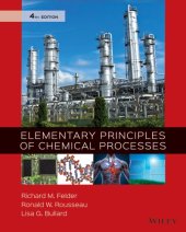 book Elementary Principles of Chemical Processes