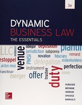 book Dynamic Business Law: The Essentials, 3rd Edition