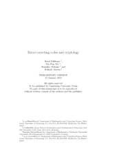 book Error-correcting codes and cryptology [draft]