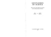 book Gentlemen of Science: Early Years of the British Association for the Advancement of Science