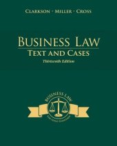 book Business Law: Text and Cases