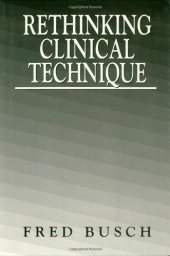 book Rethinking Clinical Technique