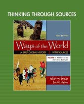 book Thinking through Sources for Ways of the World, Volume 1