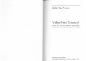 book Value free Science? Purity and Power in Modern Knowledge