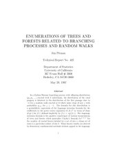 book Enumeration of trees and forests related to branching processes and random walks