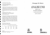 book Analisi uno. Teoria ed esercizi