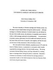 book Lovers and their critics : the medieval marriage and sexuality debates