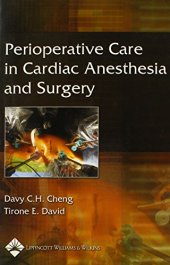 book Perioperative Care in Cardiac Anesthesia and Surgery