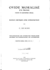 book Ovide moralisé en prose (texte du quinzième siècle) : édition critique avec introduction par C. De Boer