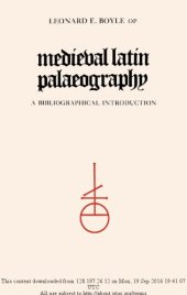 book Medieval Latin Palaeography: A Bibliographic Introduction