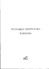 book Eesti keele grammatika tabelites