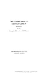 book The Inheritance of Historiography, 350-900