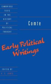 book Comte: Early Political Writings