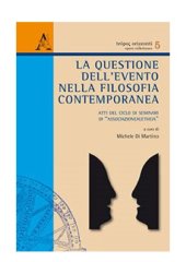 book La questione dell’evento nella filosofia contemporanea