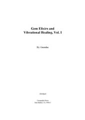 book Gem Elixirs and Vibrational Healing Volume I