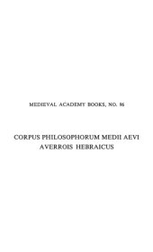 book Averroes’ De substantia orbis : critical edition of the Hebrew text with English translation and commentary