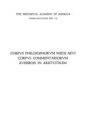 book Averrois Cordubensis Commentarium medium in Porphyrii Isagogen et Aristotelis Categorias