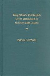 book King Alfred’s Old English prose translation of the first fifty Psalms