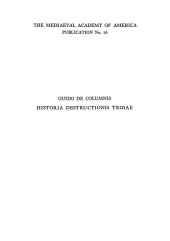 book Guido de Columnis : Historia destructionis Troiae