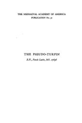 book The Pseudo-Turpin, edited from Bibliothèque Nationale, fonds latin, MS. 17656, with an annotated synopsis, by H. M. Smyser