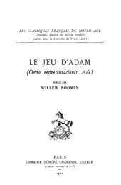 book Le jeu d’Adam (Ordo representacionis Ade)