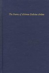 book The poems of Alcimus Ecdicius Avitus