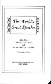 book The World's Great Speeches