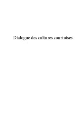 book Dialogue des cultures courtoises