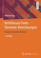 book Nichtlineare Finite-Elemente-Berechnungen: Kontakt, Kinematik, Material (German Edition)