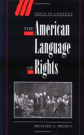 book The American Language of Rights