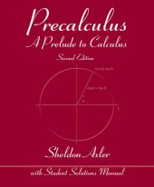 book Precalculus A Prelude to Calculus,