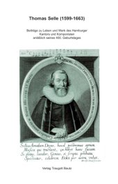 book Thomas Selle (1599-1663) : beiträge zu Leben und werk des Hamburger kantors und komponisten anlässlich seines 400. geburtstages