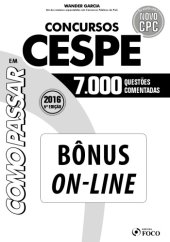 book Concursos CESPE - 7000 Questões Comentadas