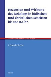 book Rezeption und Wirkung des Dekalogs in jüdischen und christlichen Schriften bis 200 n.Chr.