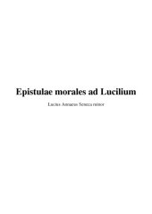 book Epistulae Morales ad Lucilium