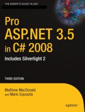 book Pro ASP.NET 3.5 in C# 2008  Includes Silverlight 2, Third Edition