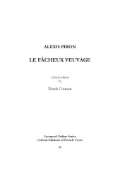 book Le fâcheux veuvage