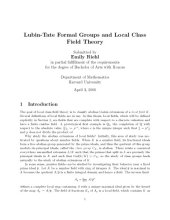 book Lubin-Tate formal groups and local class field theory