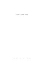 book Creating a Learning Society