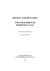 book Melion and Biclarel : two Old French werwolf lays